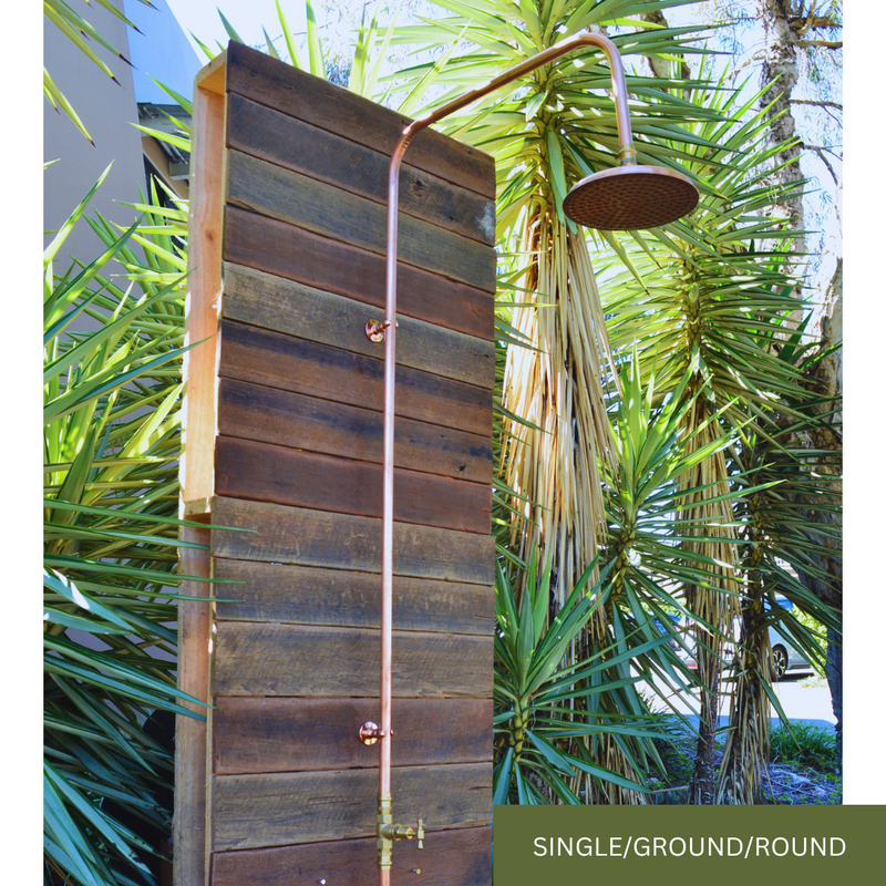 Load image into Gallery viewer, Single tap ground fed copper shower