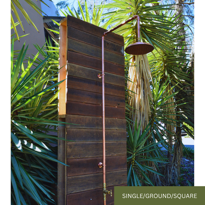 Load image into Gallery viewer, Single tap ground feed shower square spout