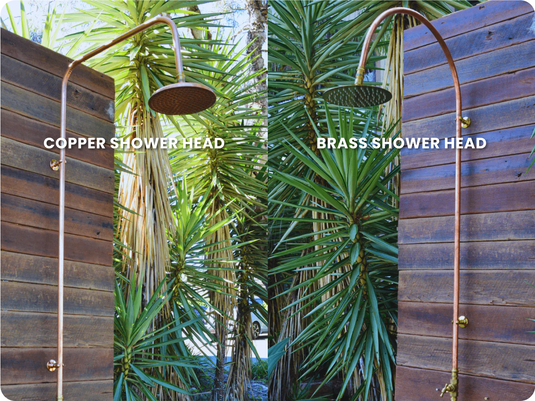 Step 4. Choose copper (Burleigh) or brass (Kirra) shower heads