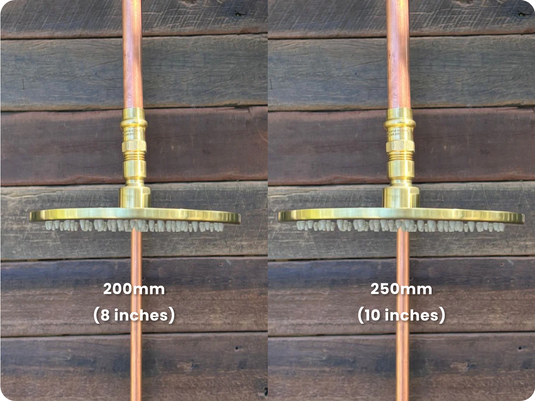 Step 5. Choose your shower head size