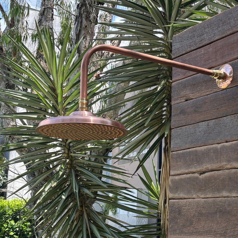 Load image into Gallery viewer, BILINGA Outdoor Shower Kit - Out of Wall - 200mm Copper Head