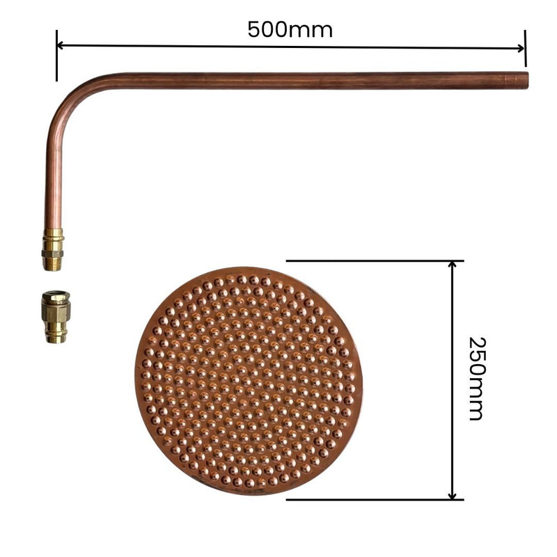 Load image into Gallery viewer, BILINGA Outdoor Shower Kit - Out of Wall  - 200mm Copper Head