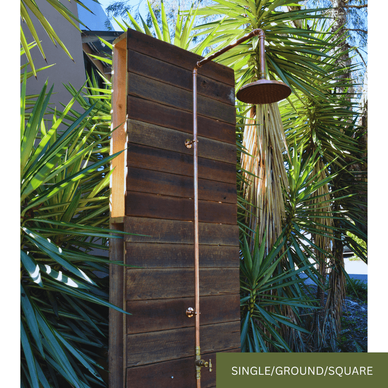 Load image into Gallery viewer, Single tap ground feed shower square spout