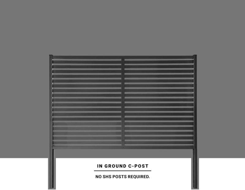 Load image into Gallery viewer, Clik'n'Fit® Aluminium Privacy Screen - Single Slat Fence Panel -  2350mm W x 6 Heights-   Colorbond Colours