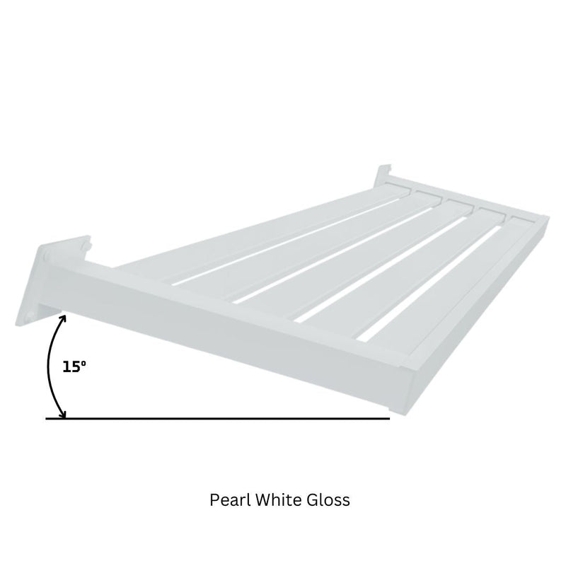 Load image into Gallery viewer, Clik'n'Fit Aluminium Window Awnings - Fixed Flat Slats