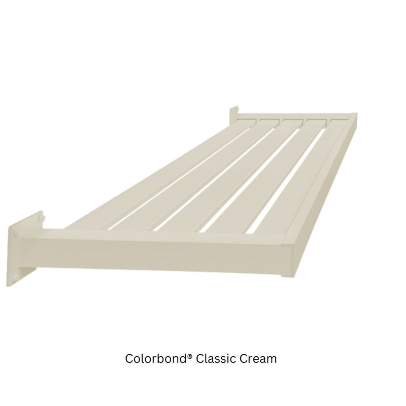 Load image into Gallery viewer, Clik'n'Fit Aluminium Window Awnings - Fixed Flat Slats
