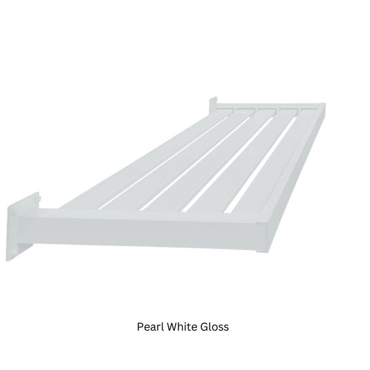 Clik'n'Fit Aluminium Window Awnings - Fixed Flat Slats