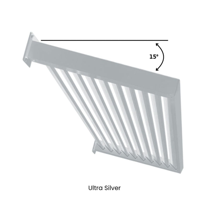 Load image into Gallery viewer, Clik'n'Fit Aluminium Window Awnings - Fixed Angle LOUVRE SLATS