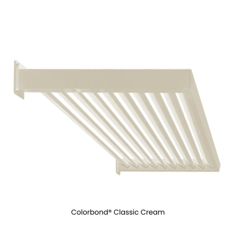 Load image into Gallery viewer, Clik'n'Fit Aluminium Window Awnings - Fixed Angle LOUVRE SLATS