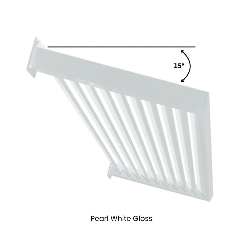 Load image into Gallery viewer, Clik'n'Fit Aluminium Window Awnings - Fixed Angle LOUVRE SLATS