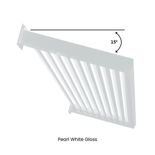 Clik'n'Fit Aluminium Window Awnings - Fixed Angle LOUVRE SLATS