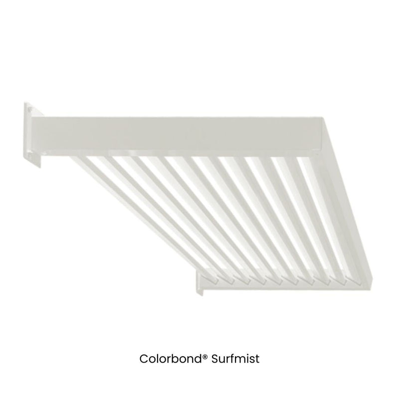 Load image into Gallery viewer, Clik'n'Fit Aluminium Window Awnings - Fixed Angle LOUVRE SLATS