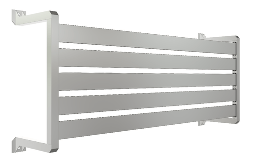 Clik'n'Fit® Aluminium Window Privacy Screens - FLAT SLATS - Suits 1500, 1800 or 2100mm Widths