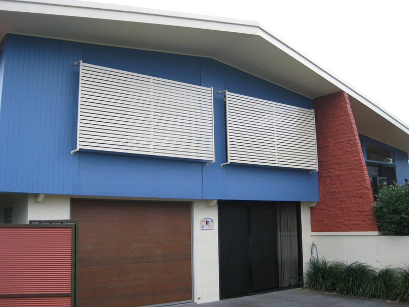 Load image into Gallery viewer, Clik'n'Fit® Aluminium Window Privacy Screens - FLAT SLATS - Suits 1500, 1800 or 2100mm Widths