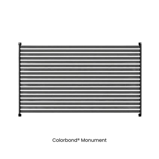 Clik'n'Fit® Aluminium Window Privacy Screens - FLAT SLATS - Suits 1500, 1800 or 2100mm Widths