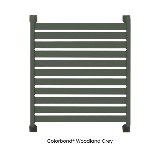 Clik'n'Fit® Aluminium Window Privacy Screens - FLAT SLATS - 600, 900 or 1200mm Widths