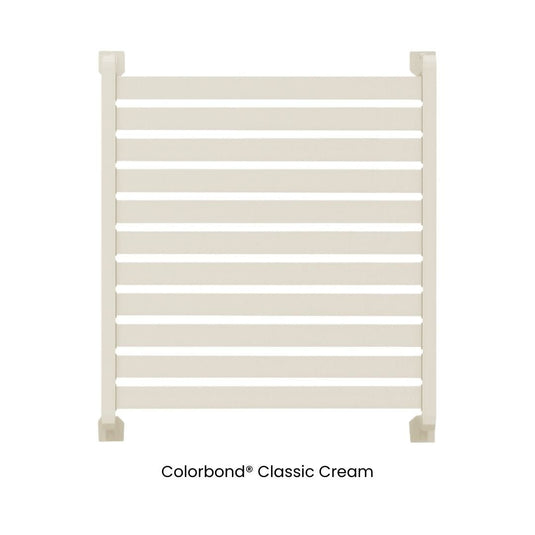 Clik'n'Fit® Aluminium Window Privacy Screens - FLAT SLATS - 600, 900 or 1200mm Widths