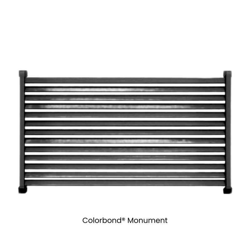 Load image into Gallery viewer, Clik'n'Fit® Aluminium Window Privacy Screens - LOUVRE SLATS - 1500, 1800 or 2100mm Width Windows
