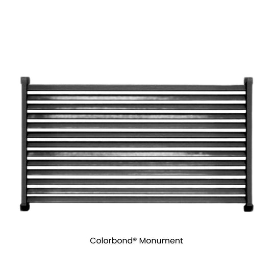 Clik'n'Fit® Aluminium Window Privacy Screens - LOUVRE SLATS - 1500, 1800 or 2100mm Width Windows