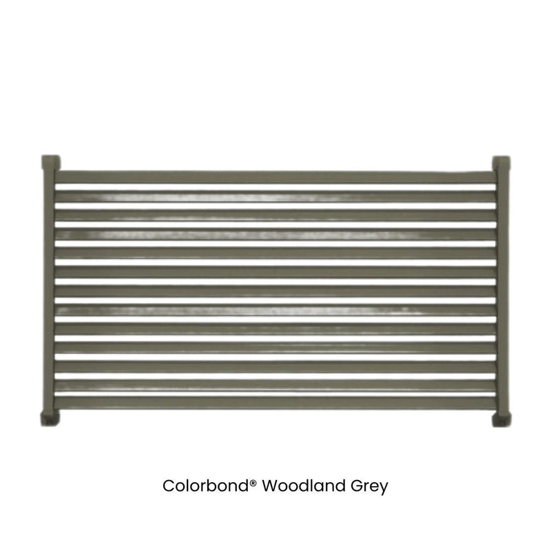 Load image into Gallery viewer, Clik'n'Fit® Aluminium Window Privacy Screens - LOUVRE SLATS - 1500, 1800 or 2100mm Width Windows