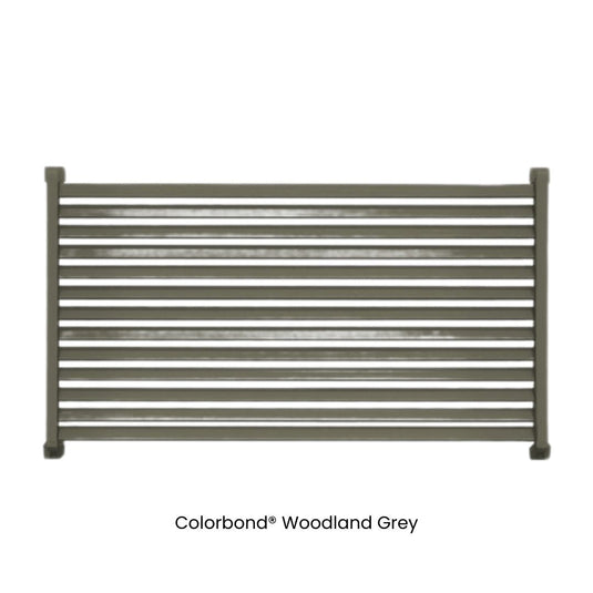 Clik'n'Fit® Aluminium Window Privacy Screens - LOUVRE SLATS - 1500, 1800 or 2100mm Width Windows