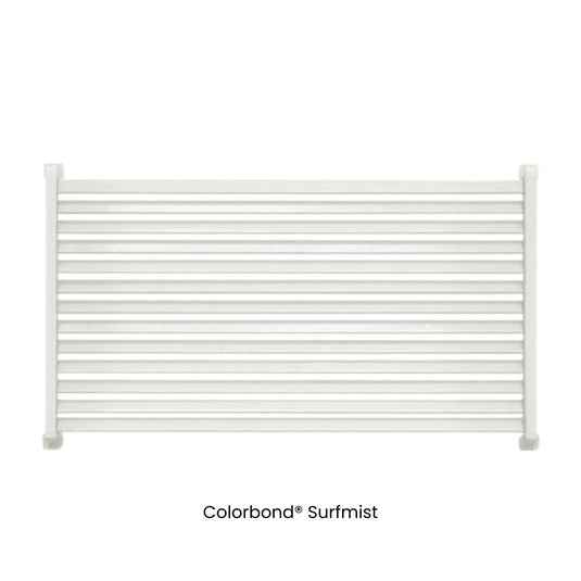 Clik'n'Fit® Aluminium Window Privacy Screens - LOUVRE SLATS - 1500, 1800 or 2100mm Width Windows