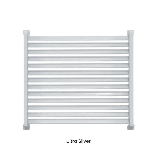 Clik'n'Fit® Aluminium Window Privacy Screens - LOUVRE SLATS - 600mm, 900mm or 1200mm Widths