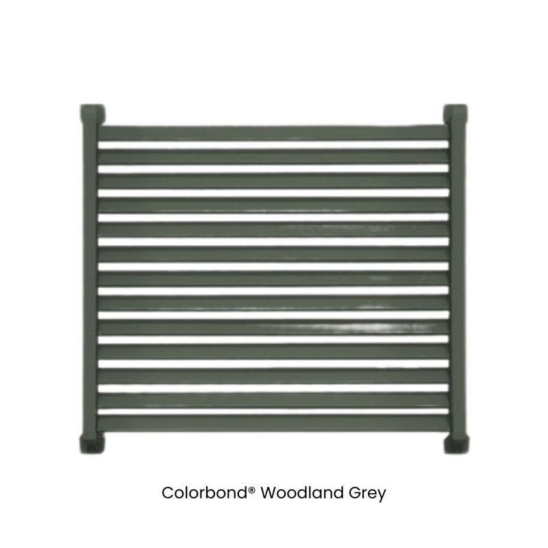Load image into Gallery viewer, Clik'n'Fit® Aluminium Window Privacy Screens - LOUVRE SLATS - 600mm, 900mm or 1200mm Widths