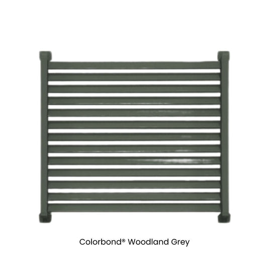 Clik'n'Fit® Aluminium Window Privacy Screens - LOUVRE SLATS - 600mm, 900mm or 1200mm Widths