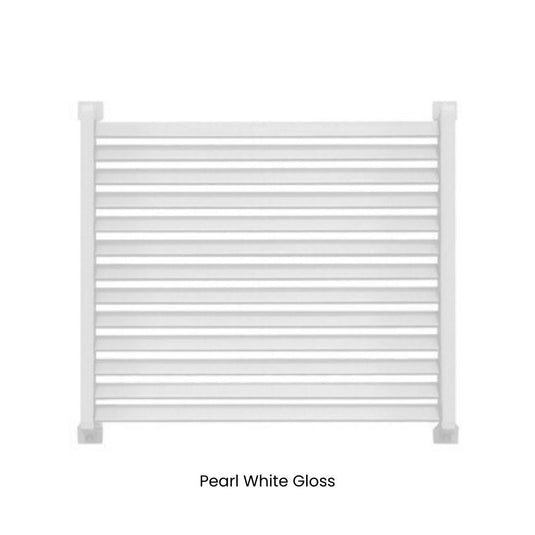 Clik'n'Fit® Aluminium Window Privacy Screens - LOUVRE SLATS - 600mm, 900mm or 1200mm Widths