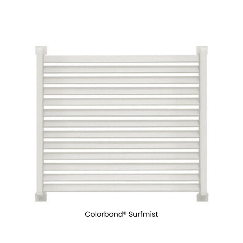 Load image into Gallery viewer, Clik'n'Fit® Aluminium Window Privacy Screens - LOUVRE SLATS - 600mm, 900mm or 1200mm Widths