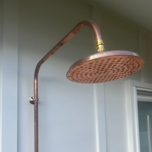 Copper Shower Head - 200mm - High Flow 8L/Min
