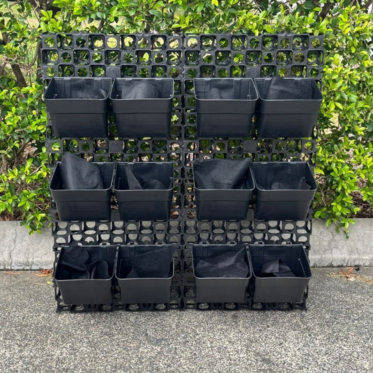 DIY Vertical Garden Kit - 52mm Screen (960mm x 1040mm) + 12 Pots