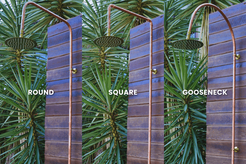 Load image into Gallery viewer, KIRRA Outdoor Shower Kit - Brass 200mm Shower Head