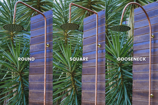 KIRRA Outdoor Shower Kit - Brass 200mm Shower Head