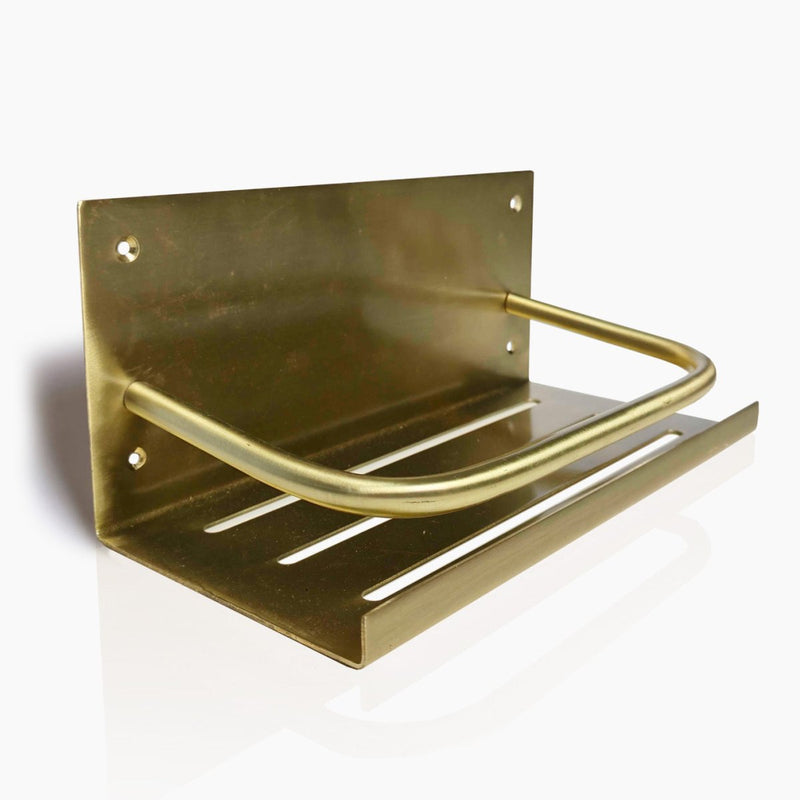 Load image into Gallery viewer, Outdoor Shower Shelf Copper or Brass