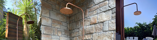 Outdoor Showers, Copper Taps and Sinks - Eco Sustainable House