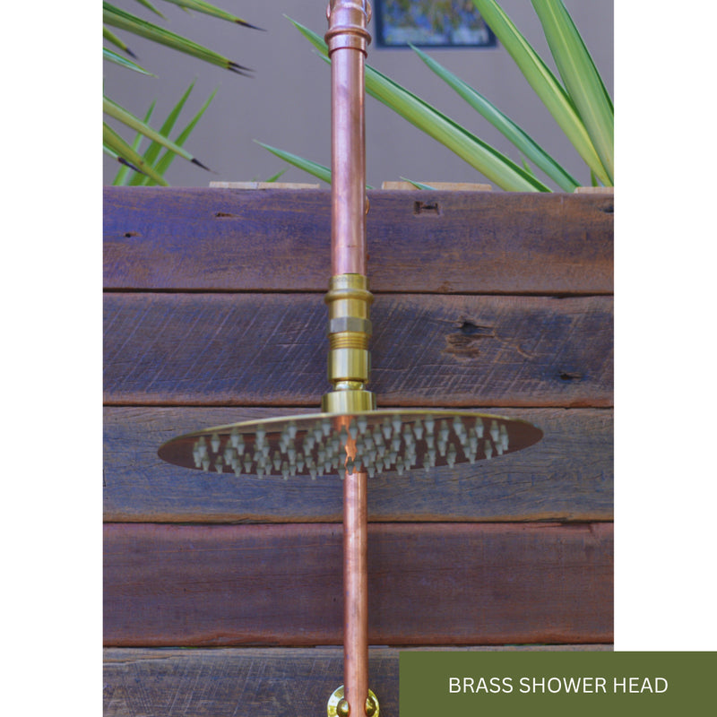 Load image into Gallery viewer, Close up of Kirra brass shower head
