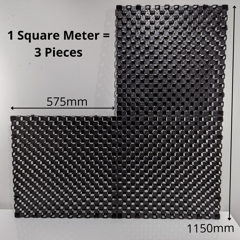 Load image into Gallery viewer, 1 square metre of 30mm flo cell with measurements
