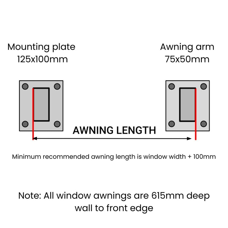 Load image into Gallery viewer, Clik&#39;n&#39;Fit Aluminium Window Awnings - Fixed Louvre Slats - Flat or Tilted Frame
