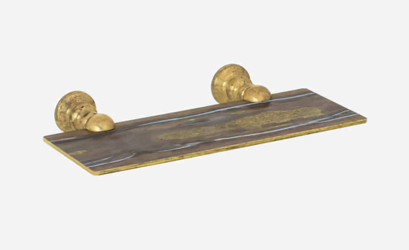 Load image into Gallery viewer, Australian made brass shelf ornate
