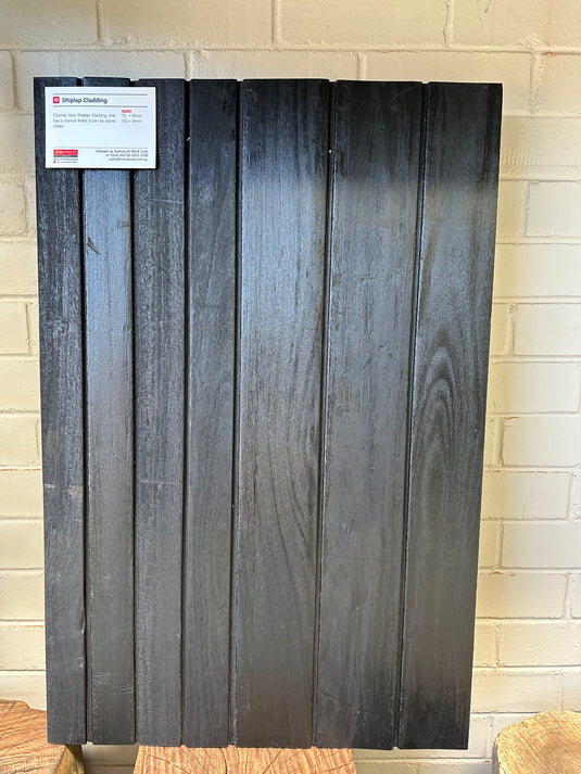 Charred Timber Cladding - Shiplap