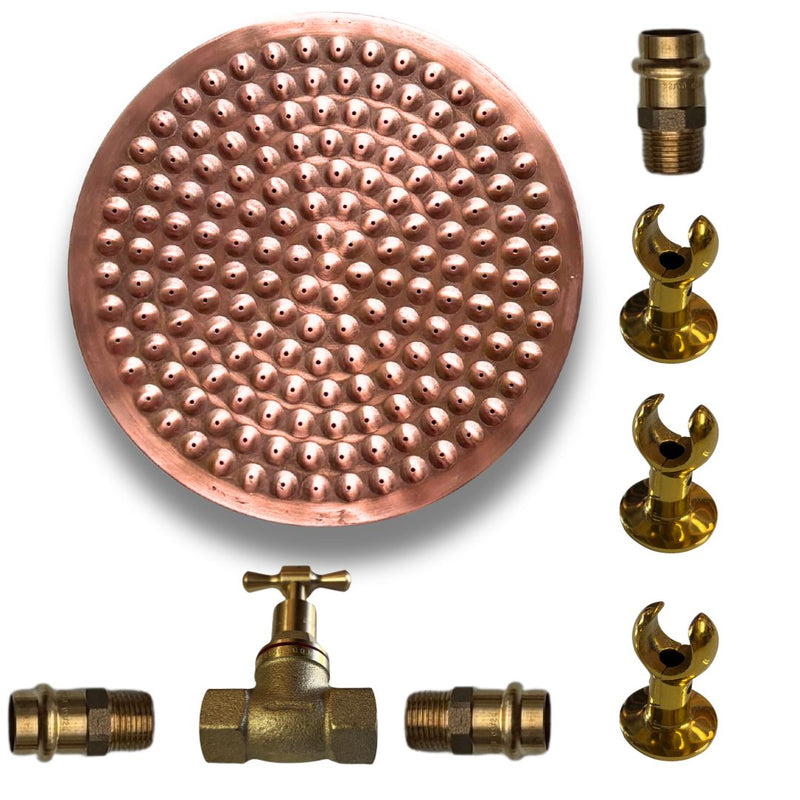 Load image into Gallery viewer, JUST ADD PIPE Outdoor Copper Shower Kit
