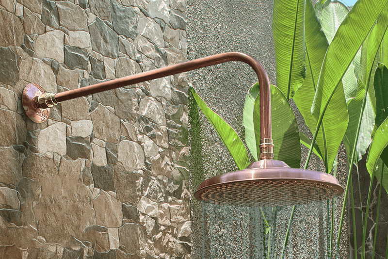 Load image into Gallery viewer, BILINGA Outdoor Shower Kit - Out of Wall  - 200mm Copper Head
