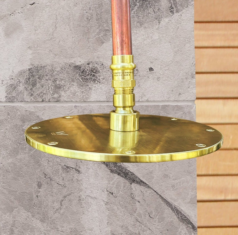 Load image into Gallery viewer, Brass Shower Head - 200mm - High Flow 9L/Min
