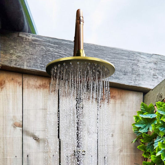 Brass Shower Head - 200mm - High Flow 9L/Min