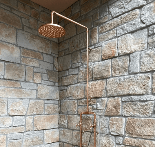 BURLEIGH Outdoor Shower Kit - 250mm Copper Head