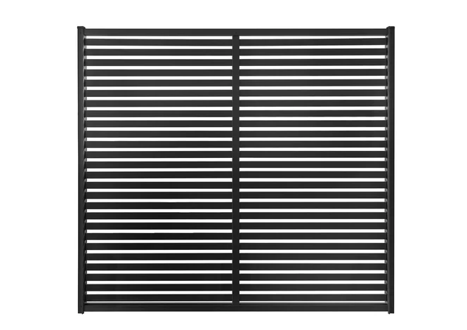 Load image into Gallery viewer, Clik&#39;n&#39;Fit® Aluminium Privacy Screen - Single Slat Fence Panel -  2350mm W x 6 Heights-   Colorbond Colours
