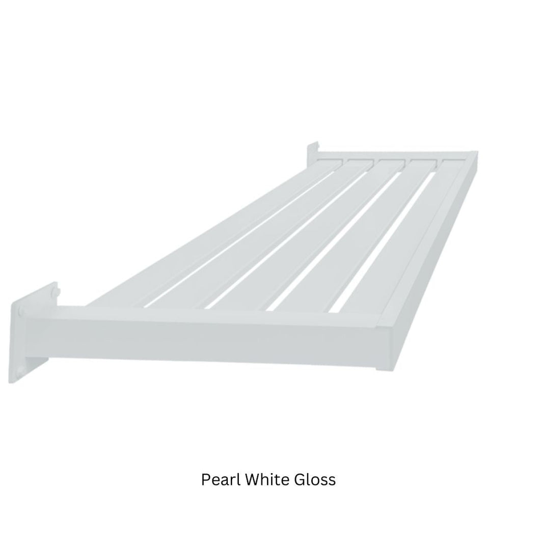 Clik'n'Fit Aluminium Window Awnings - Fixed Flat Slats