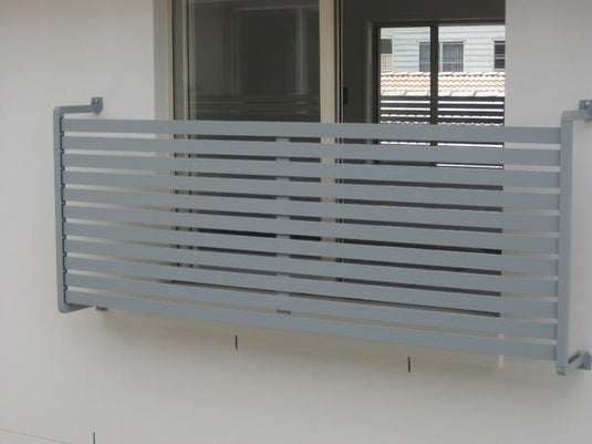 Clik'n'Fit® Aluminium Window Privacy Screens - FLAT SLATS - Suits 1500, 1800 or 2100mm Widths - Colorbond Colours